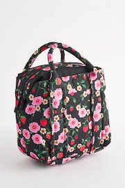 Cath Kidston Black Floral Print Travel Cross-Body Bag - Image 5 of 9