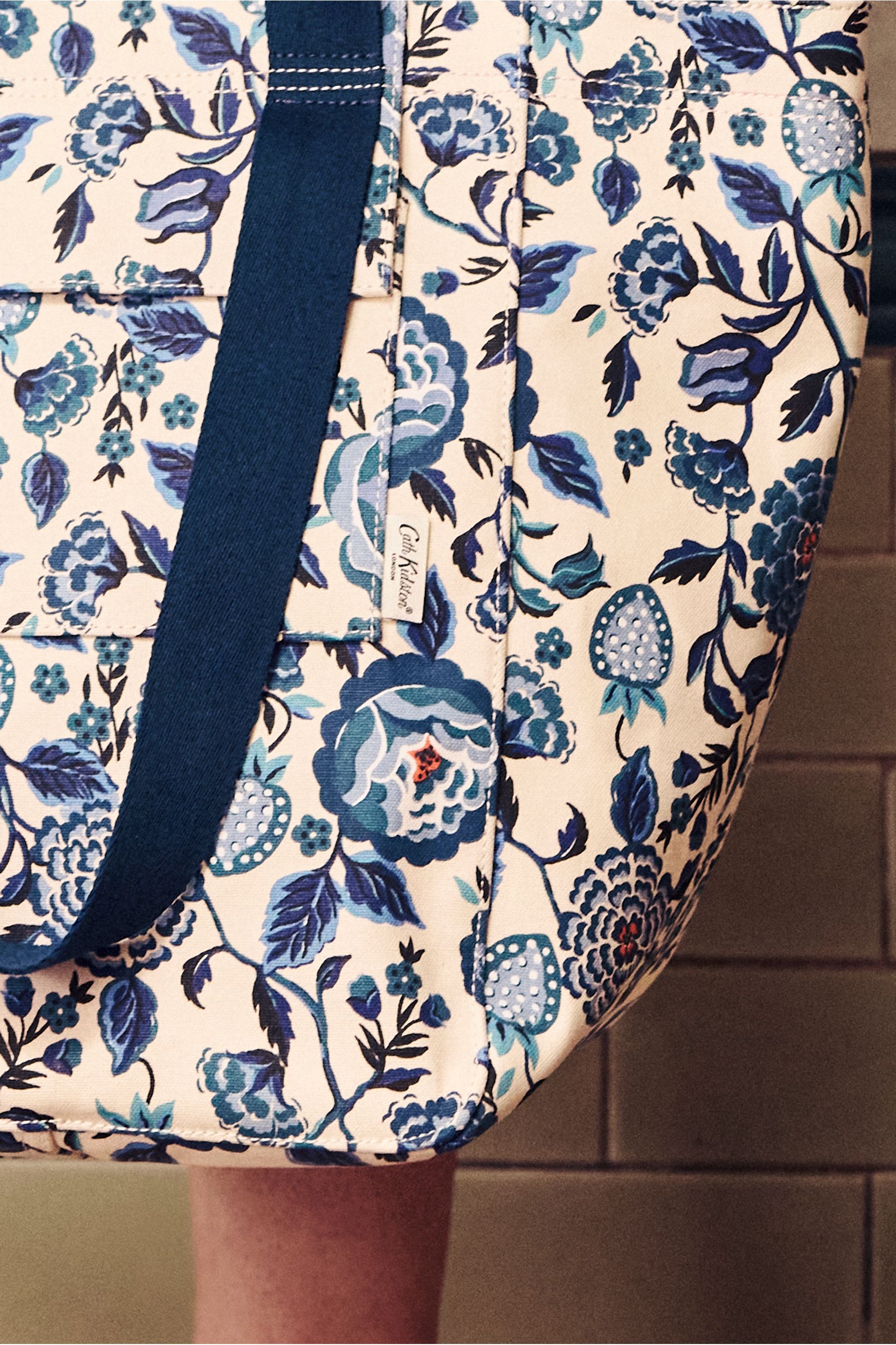 Buy Cath Kidston Blue Floral Print Large 100 Cotton Tote from Next Singapore