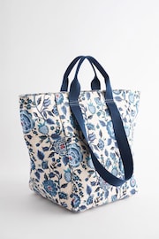 Cath Kidston Blue Floral Print Large Tote - Image 8 of 12