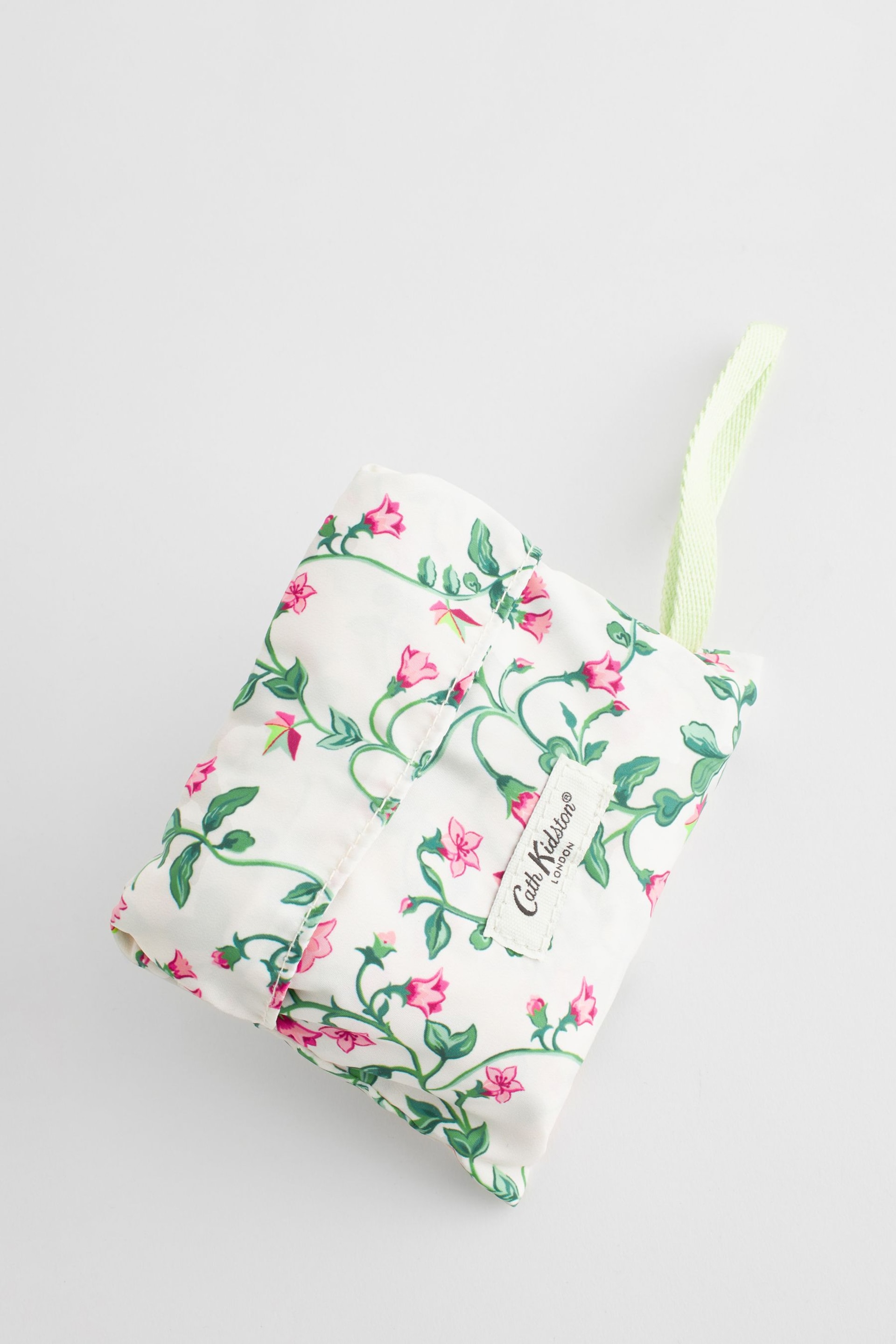 Cath Kidston Ecru Floral Print Foldaway Tote Bag - Image 7 of 7