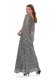 Gina Bacconi Natural Joanna Metallic Sequin Knit Maxi Dress - Image 2 of 5