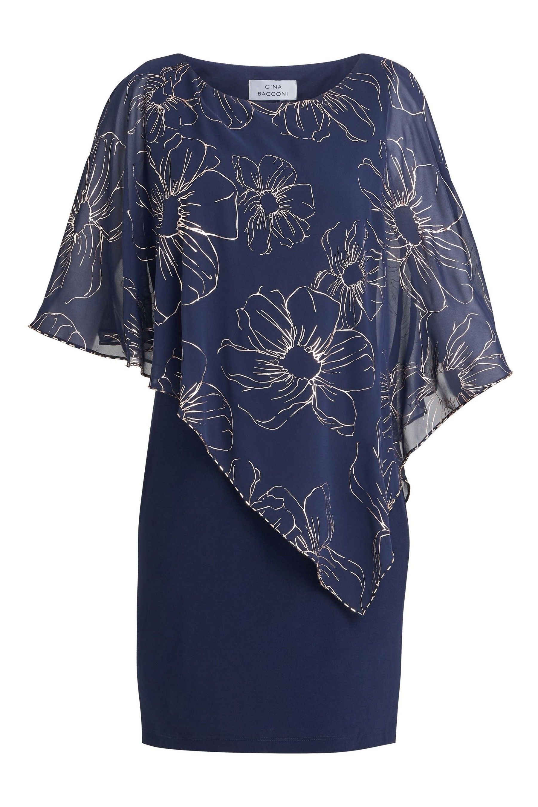 Gina bacconi floral dress cheap