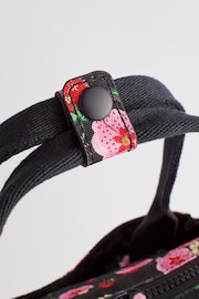 Cath Kidston Black Floral Print Wheeled Duffle Bag - Image 4 of 12