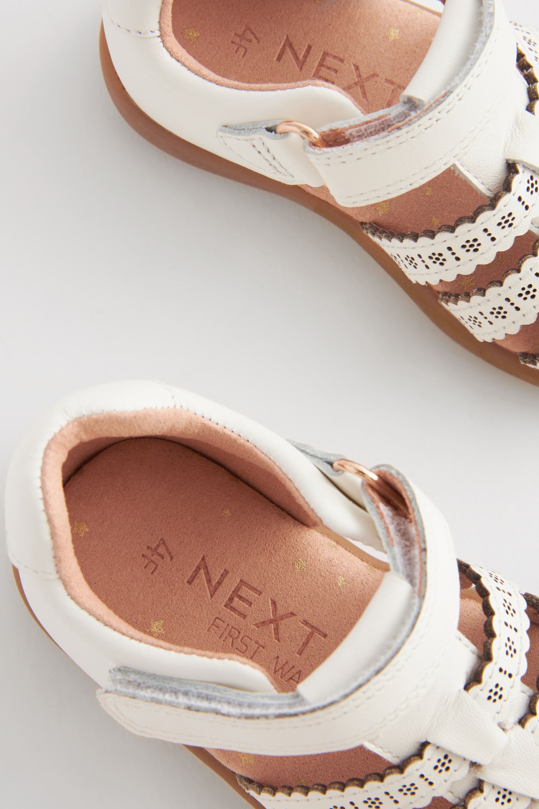Buy White Standard Fit F First Walker Fisherman Sandals from the Next UK online shop