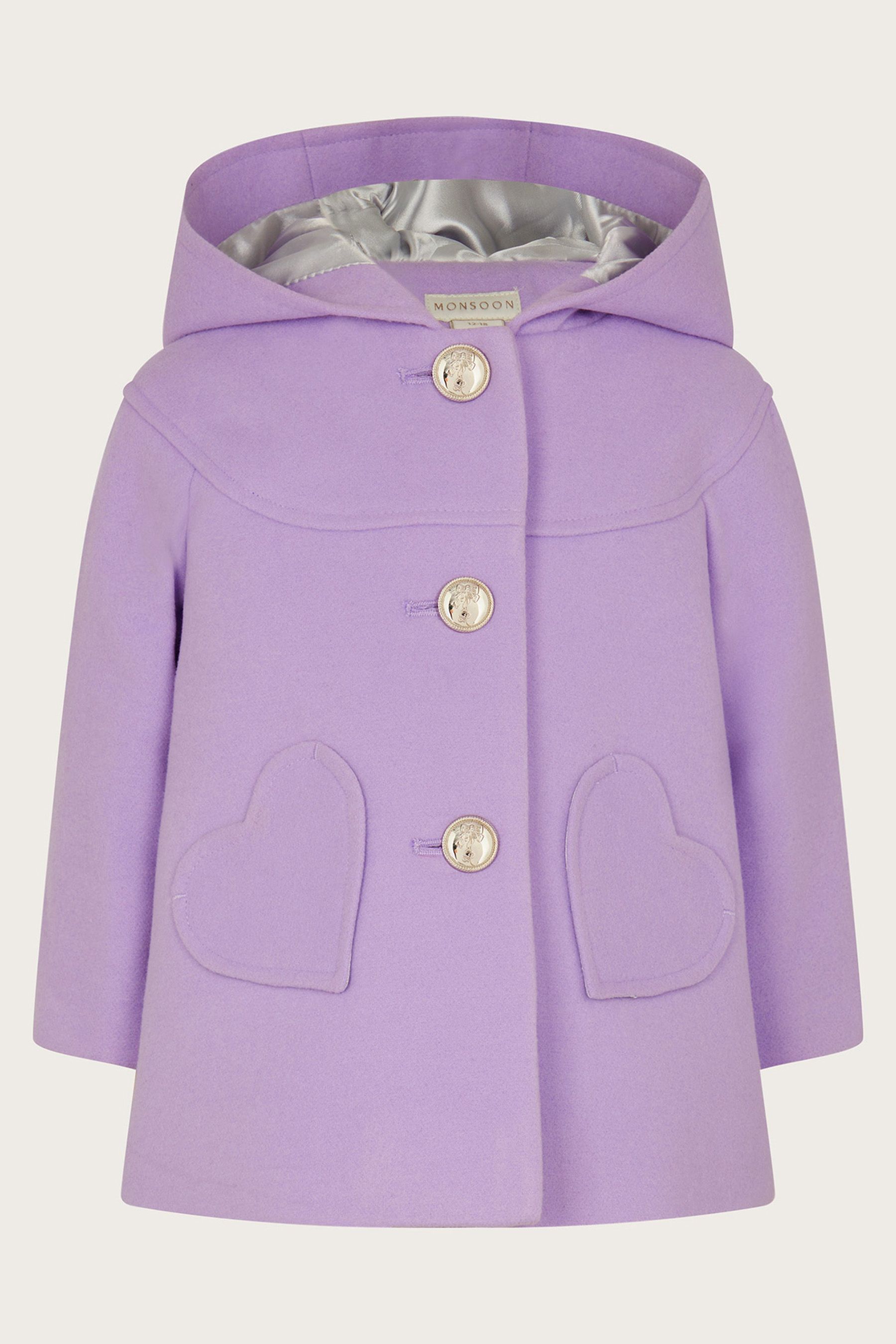 Monsoon purple coat outlet