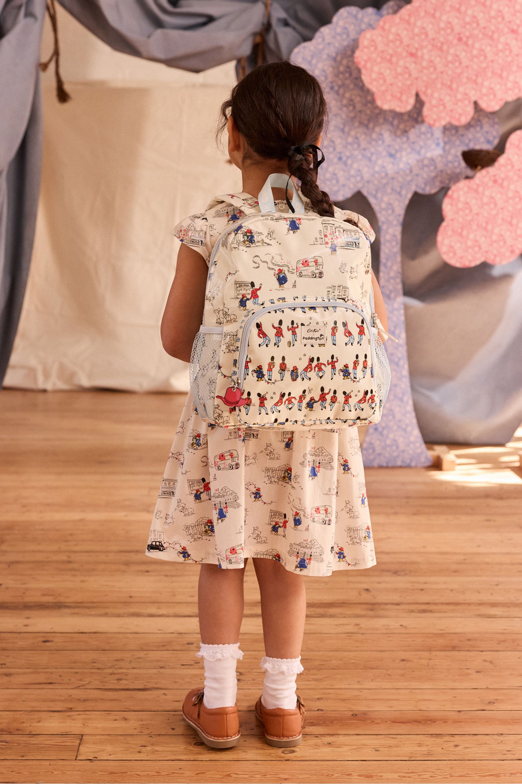 Cath Kidston Ecru Paddington Goes To Town 100 Cotton Large Backpack one Girls