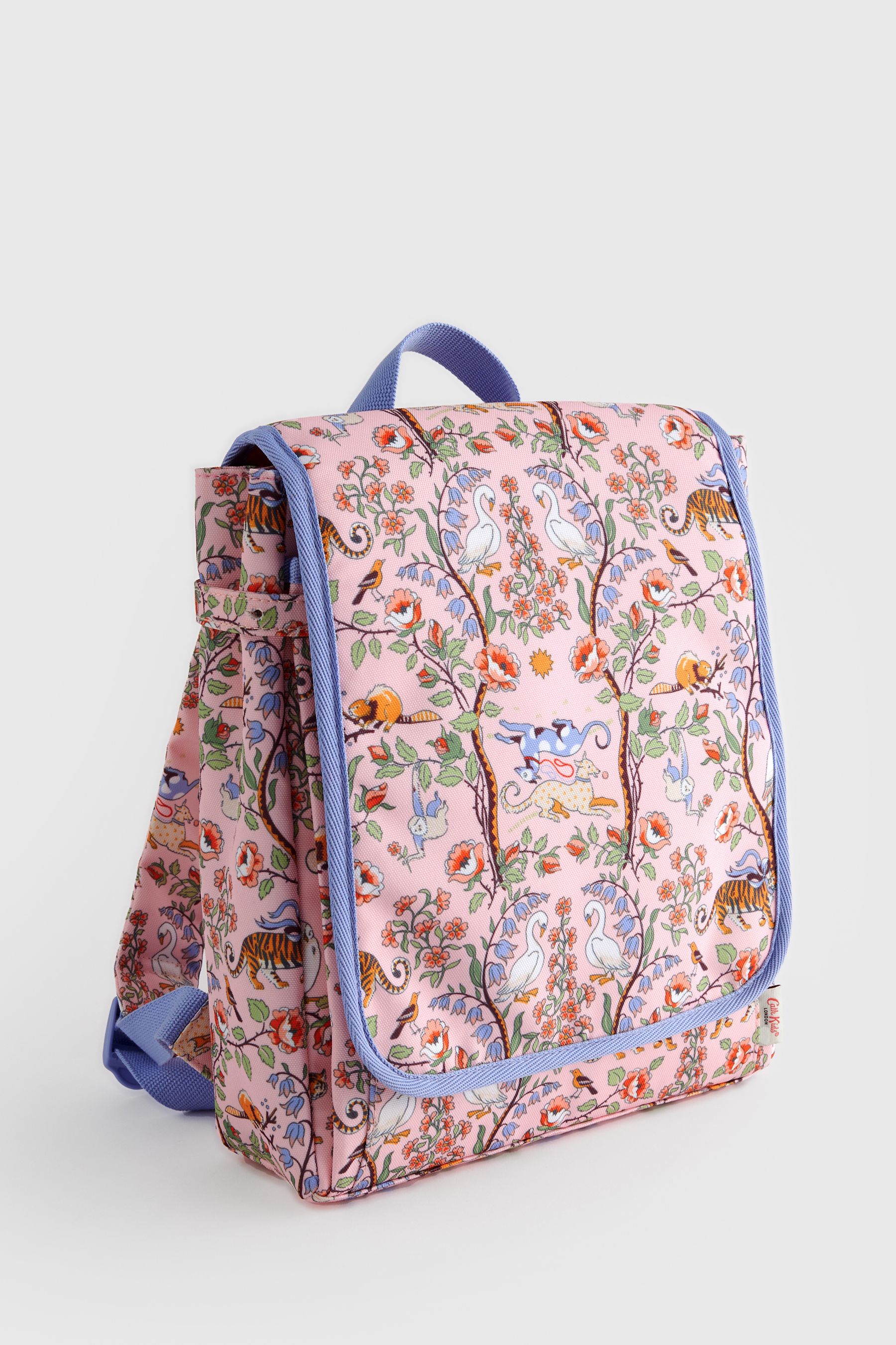 Buy Cath Kidston Pink Floral Print Kids Fold Over Backpack from Next Luxembourg