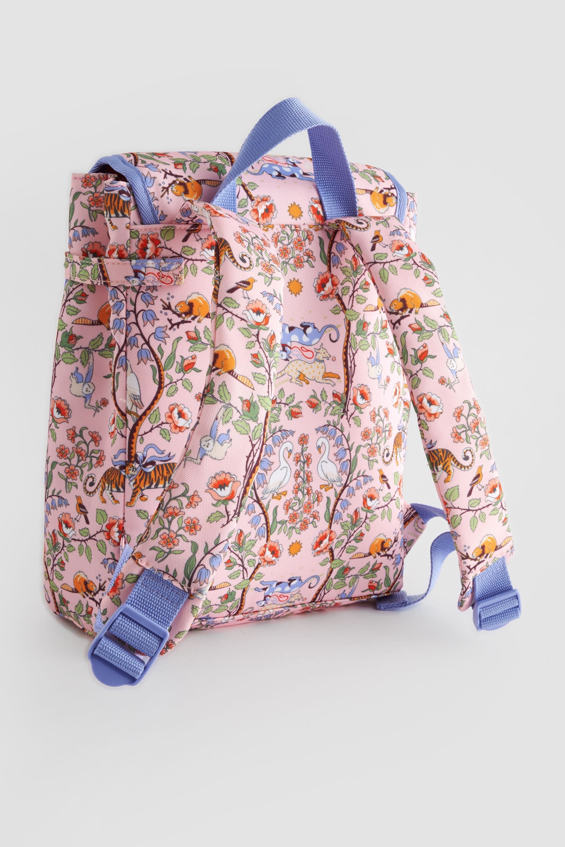 Buy Cath Kidston Pink Floral Print Kids Fold Over Backpack from Next Luxembourg