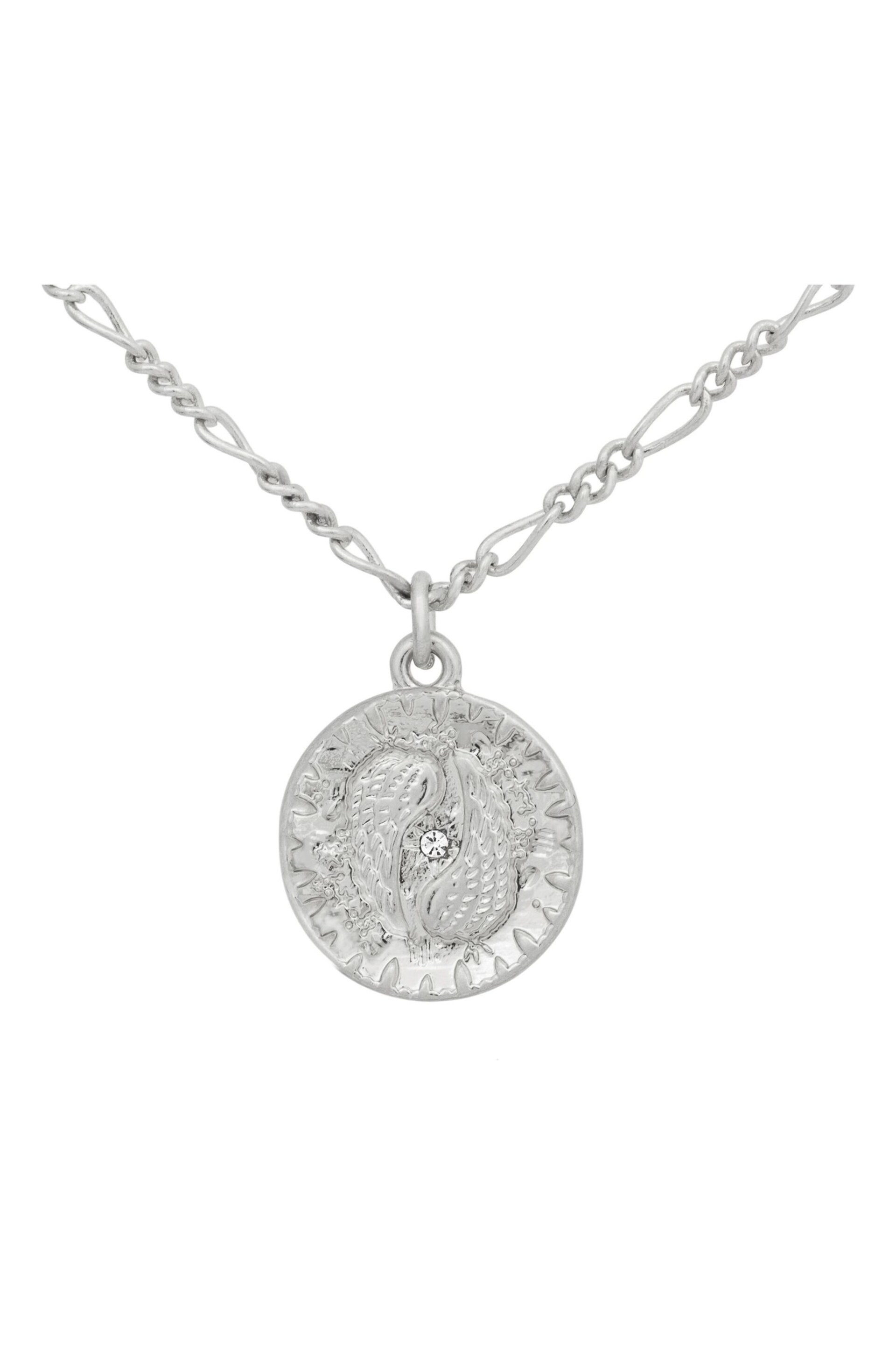 Bibi Bijoux Silver Tone Serenity Layered Charm Necklace - Image 3 of 4