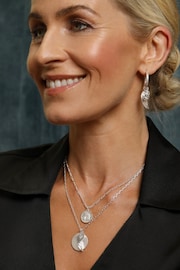 Bibi Bijoux Silver Tone Serenity Layered Charm Necklace - Image 4 of 4