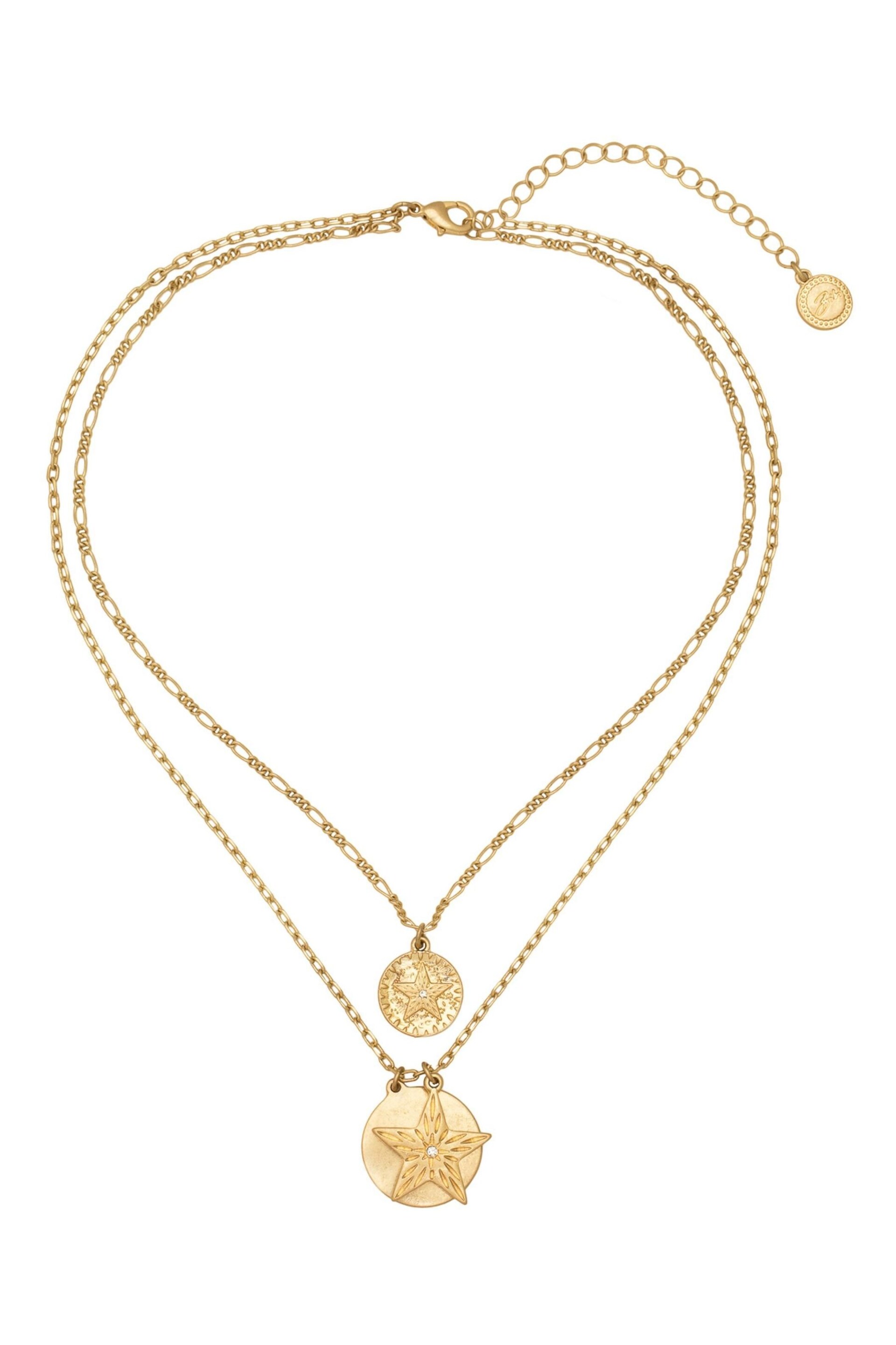Bibi Bijoux Gold Tone 'Starburst' Layered Necklace - Image 1 of 5