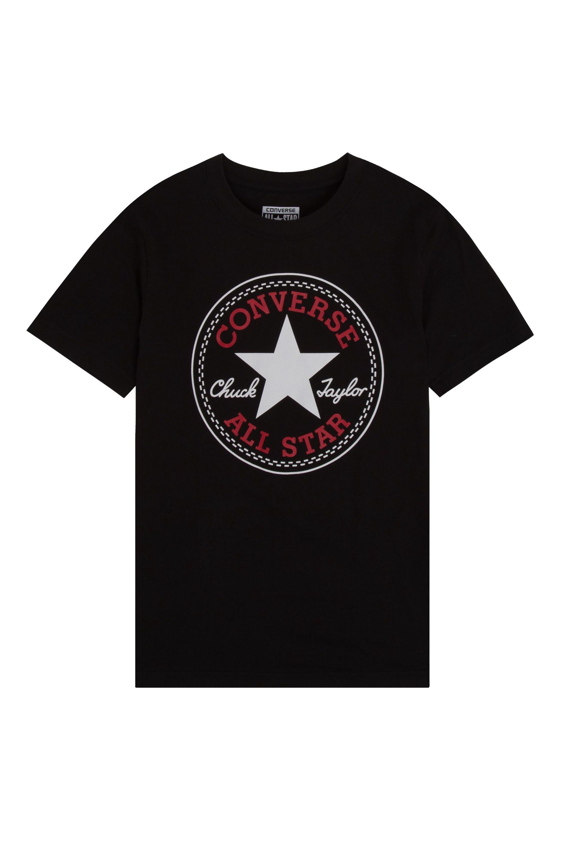 Buy Converse Black 100 Cotton Chuck Patch T Shirt from the Next UK online shop