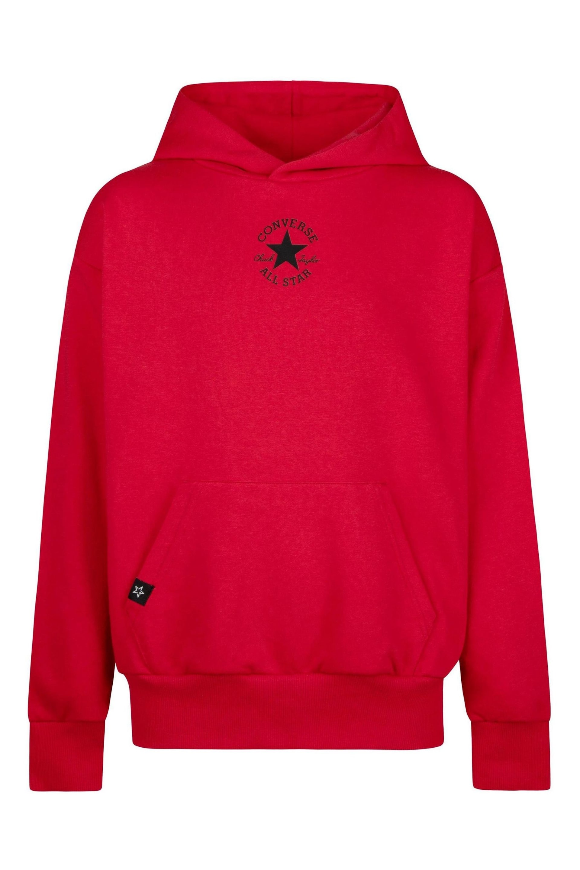 Converse Red Sustainable Core Overhead Hoodie - Image 1 of 4