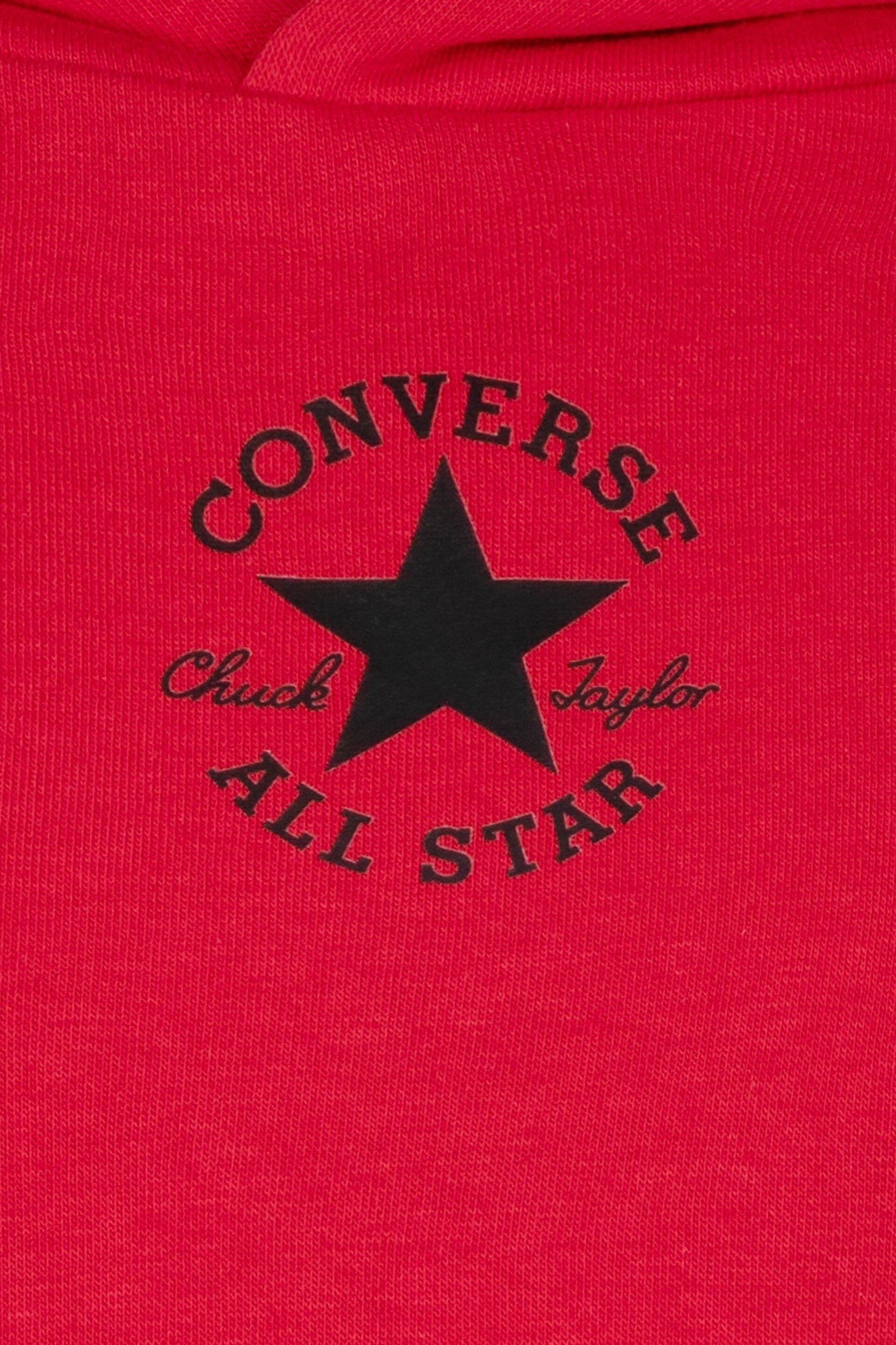 Converse Red Sustainable Core Overhead Hoodie - Image 4 of 4