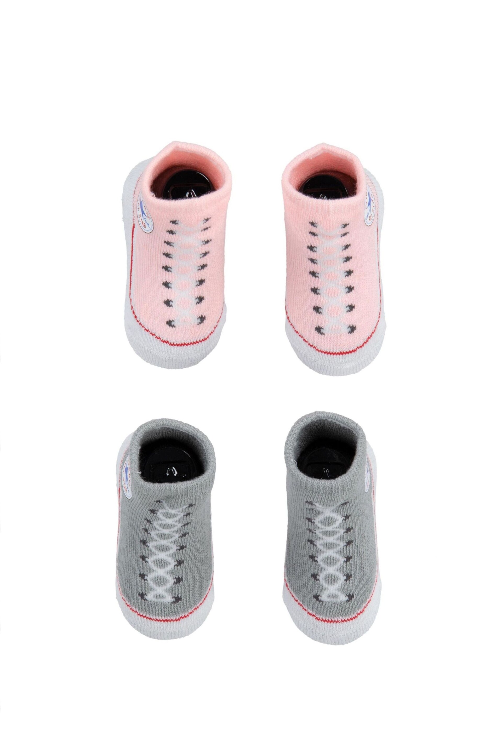 Converse Pink Chuck Booties 2 Pack - Image 1 of 3