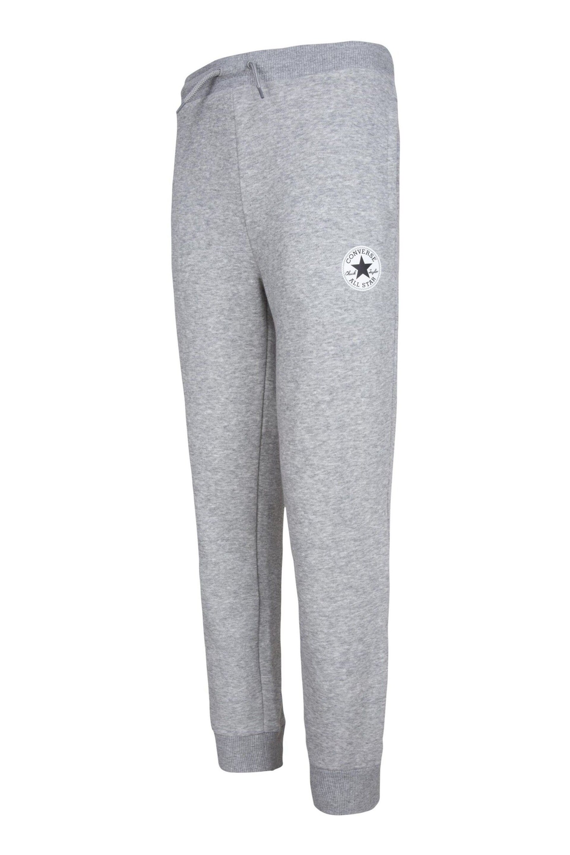 Converse Grey Signature Chuck Patch Joggers - Image 1 of 7