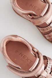 Rose Gold Wide Fit (G) First Walker Fisherman Sandals - Image 4 of 4