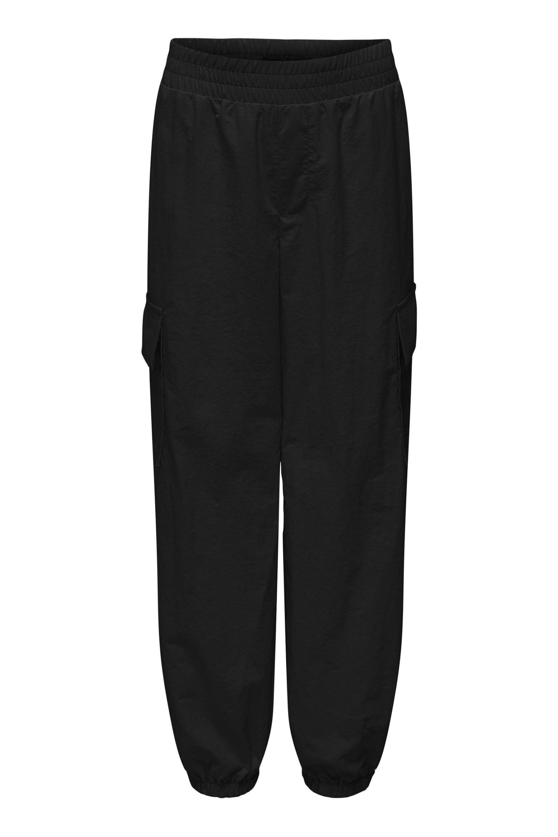 ONLY KIDS Parachute Cargo Black Trousers - Image 1 of 2