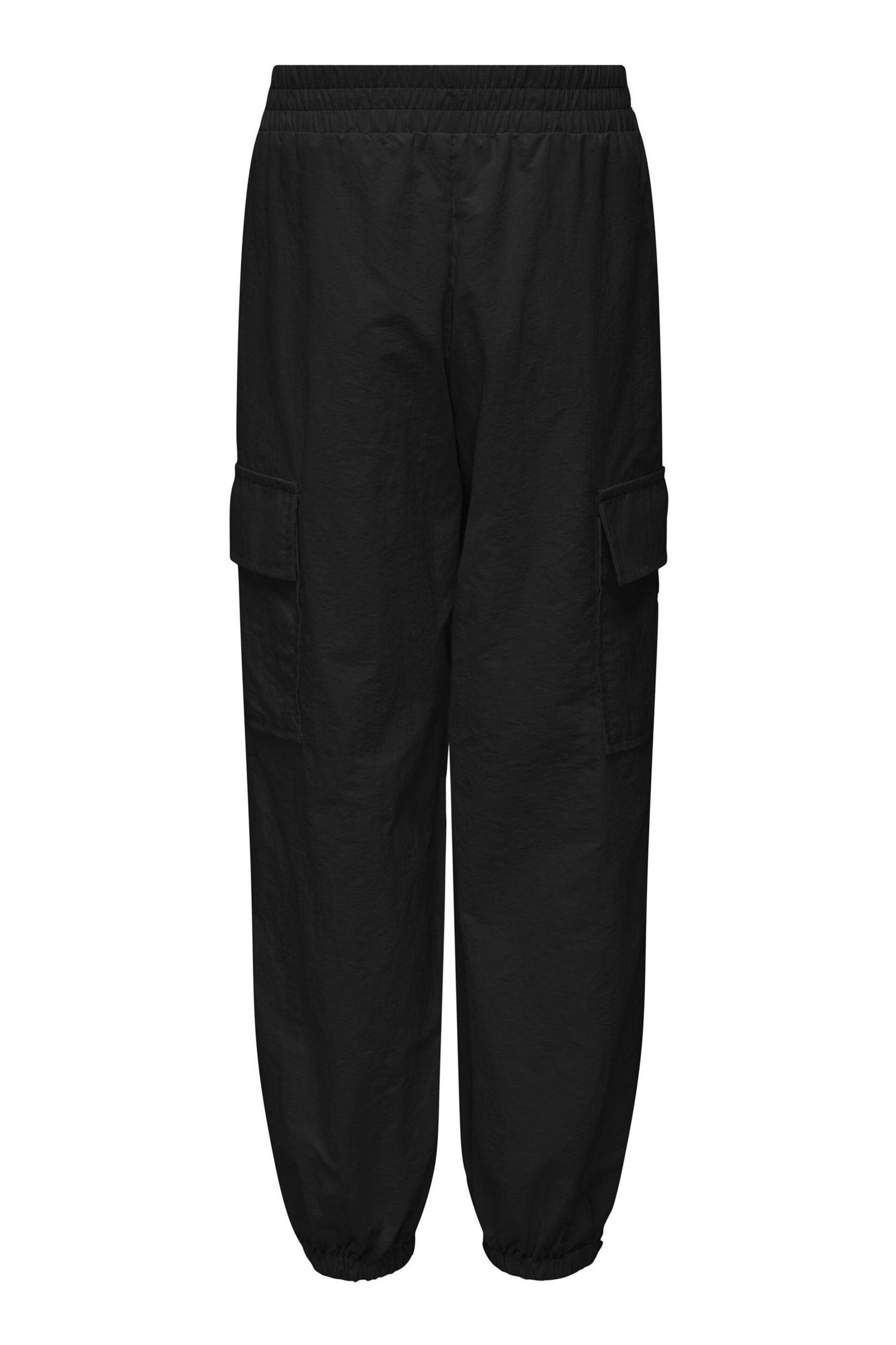 ONLY KIDS Parachute Cargo Black Trousers - Image 2 of 2