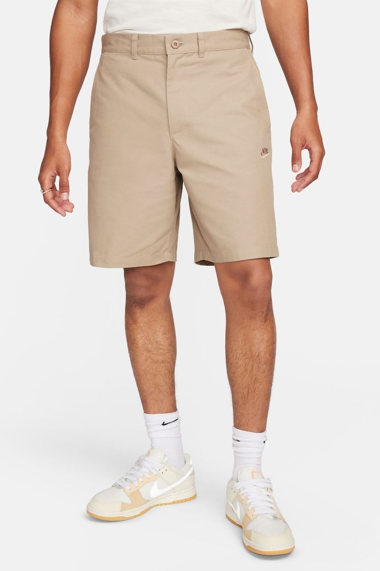 Nike Brown Club Chino Shorts - Image 1 of 7