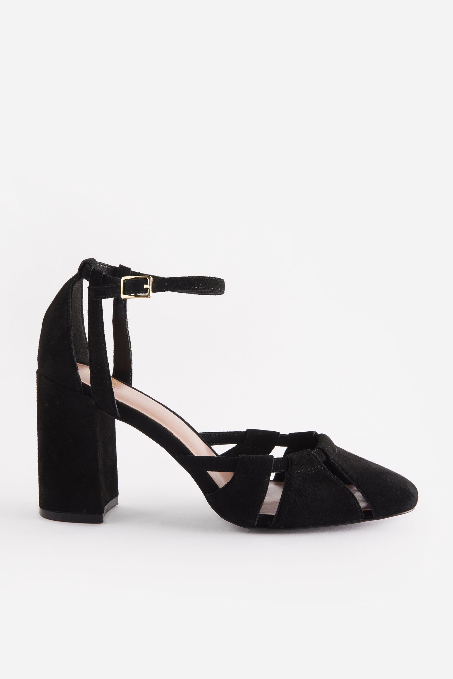 Buy Black Forever Comfort Cut Out Block Heel Shoes from Next Canada