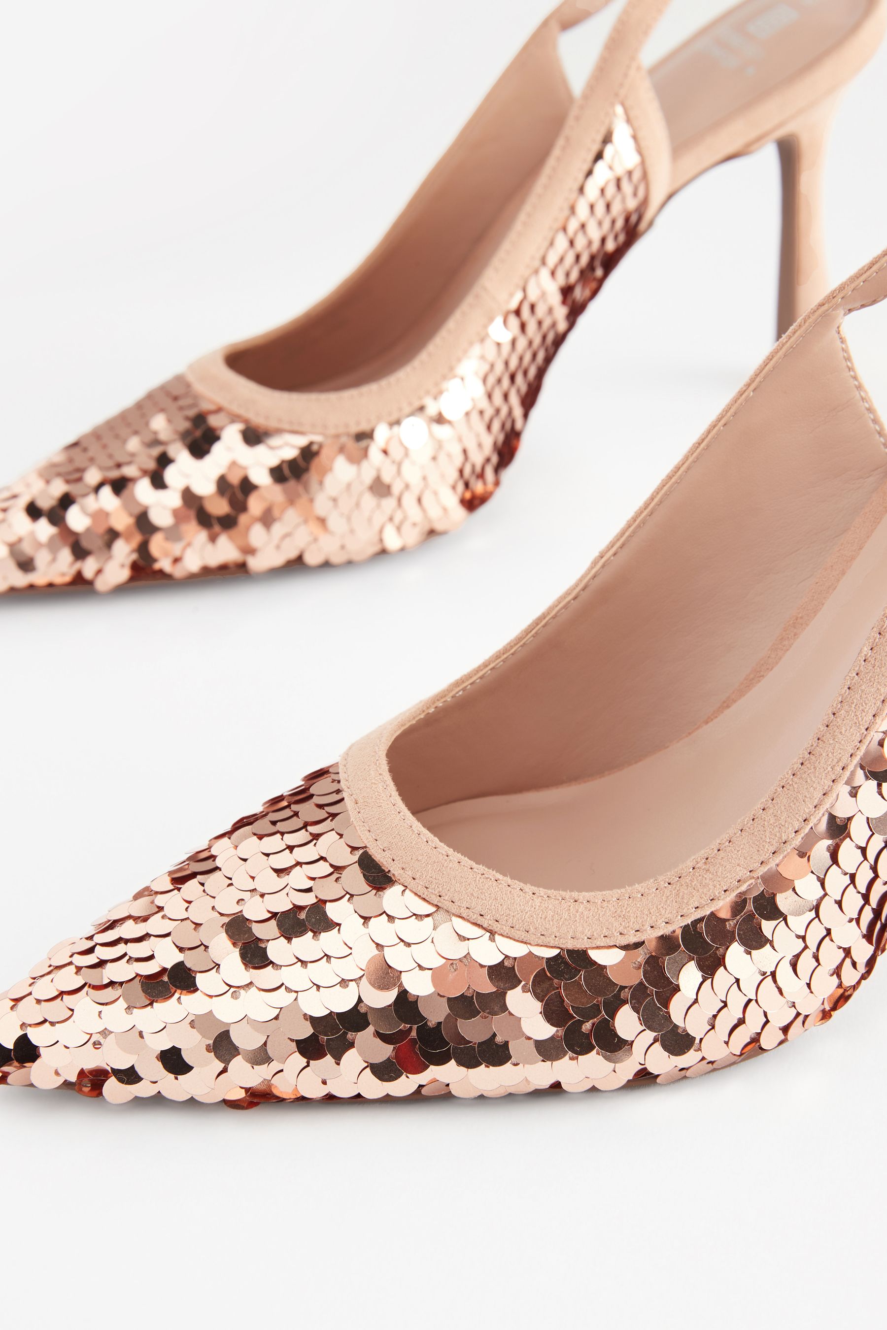 Sequin rose gold shoes online