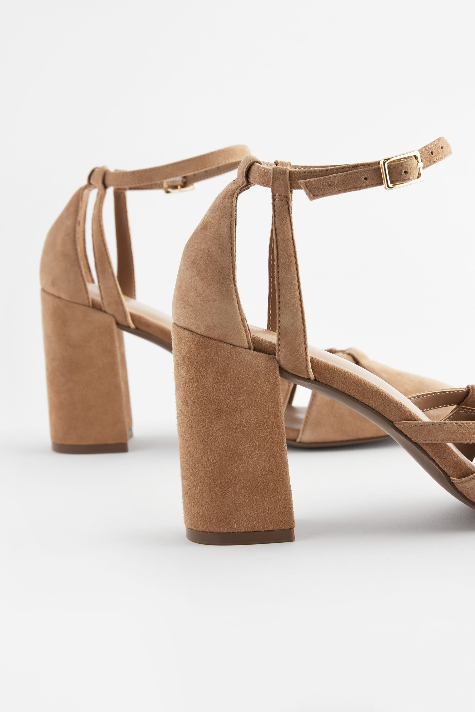 Cut out block heel sandals hotsell