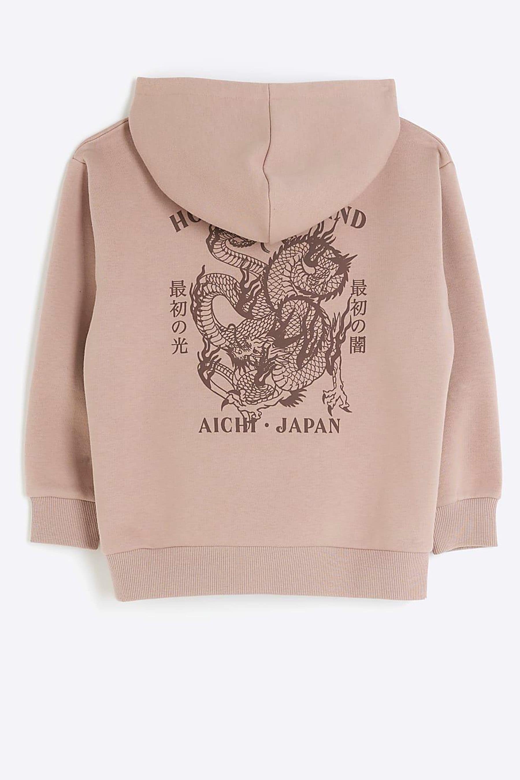 Buy River Island Pink Boys Japanese Dragon Hoodie from Next Luxembourg