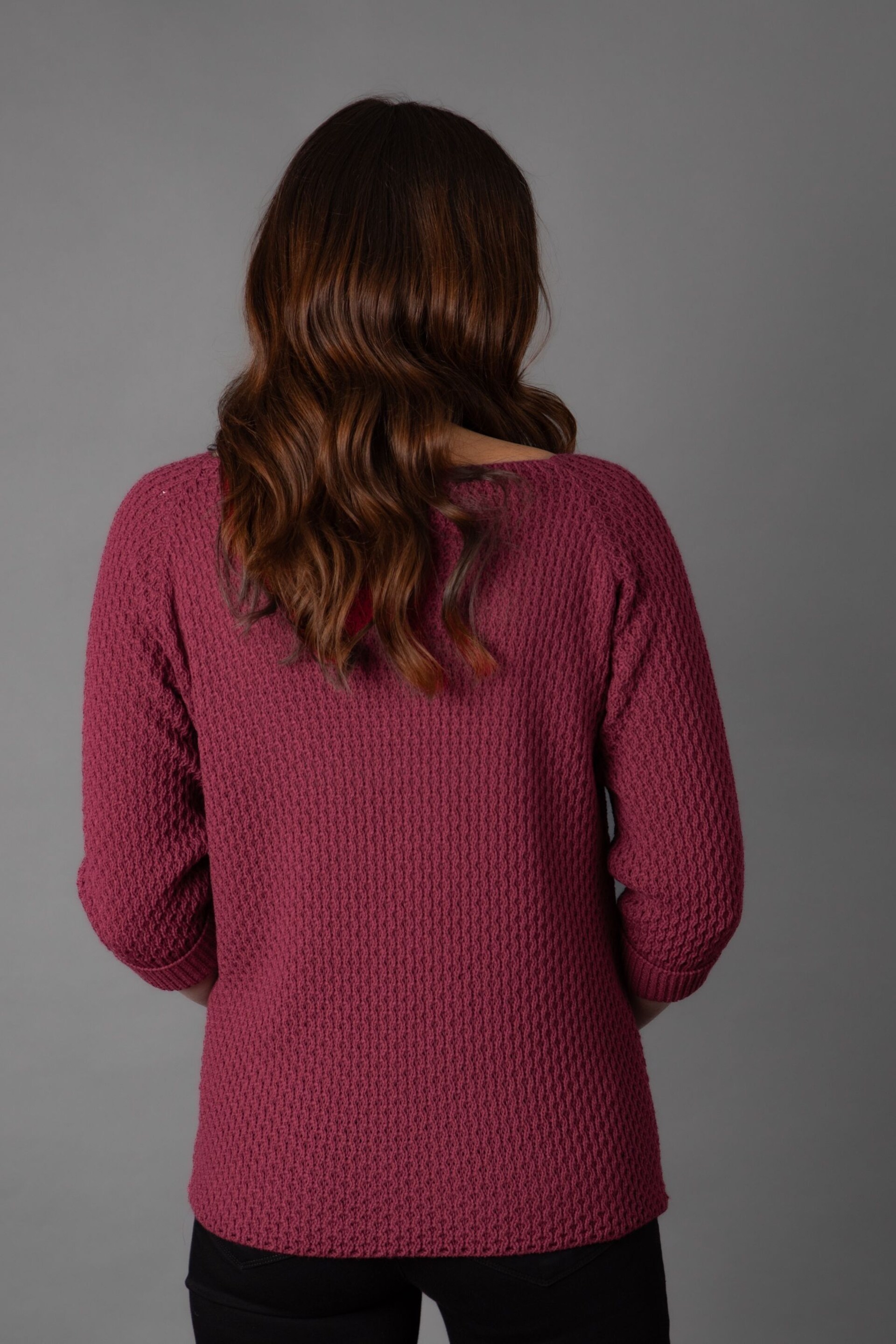 Lakeland Leather Red Maisie Relaxed Jumper - Image 2 of 6