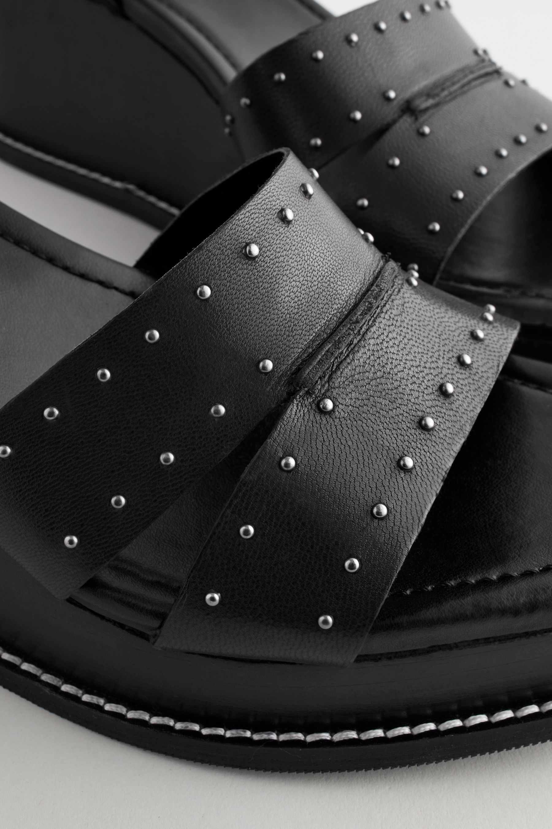 Black studded wedges 2025