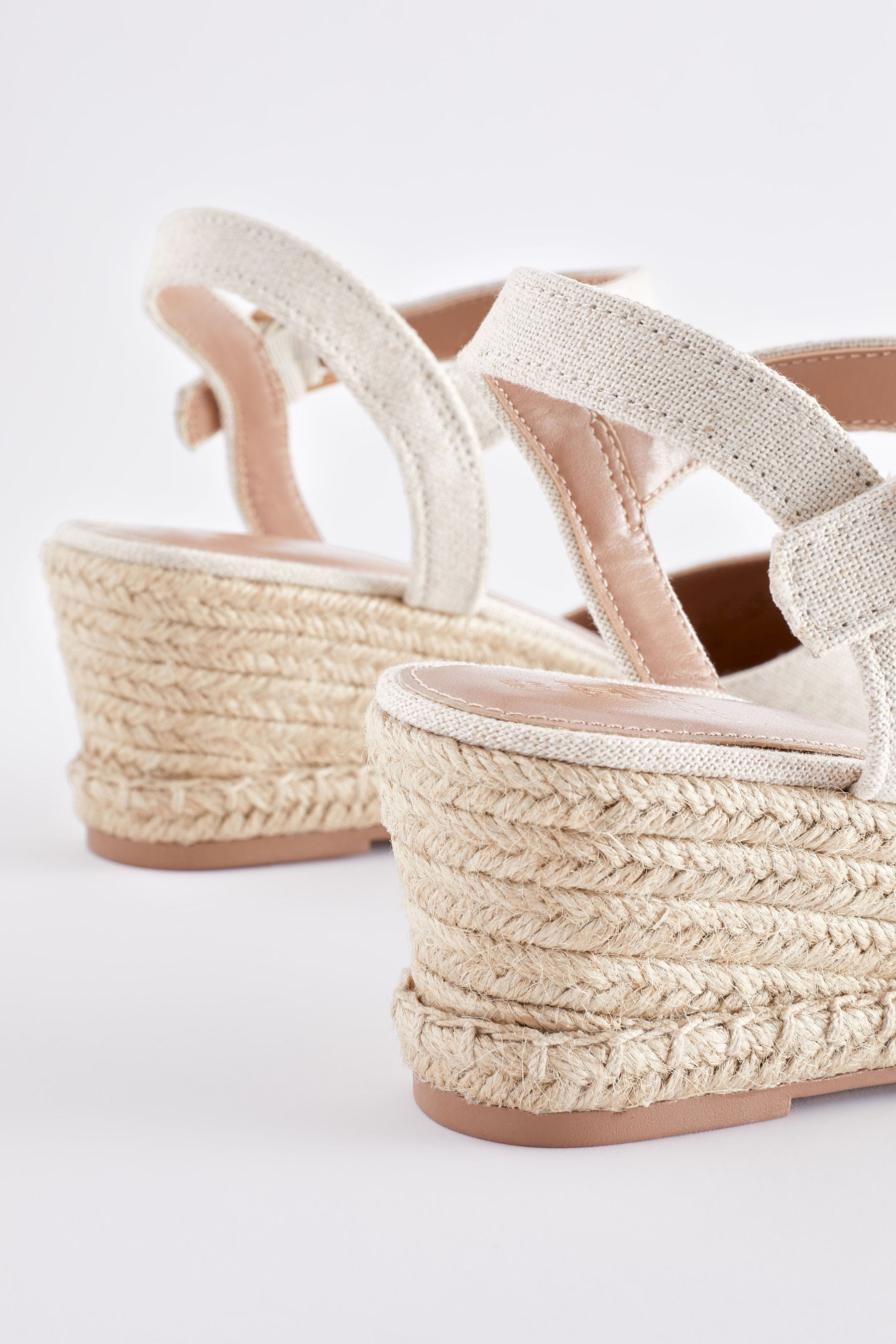 Neutral Standard Wide Fit Forever Comfort Toe Cap Closed Toe Wedges