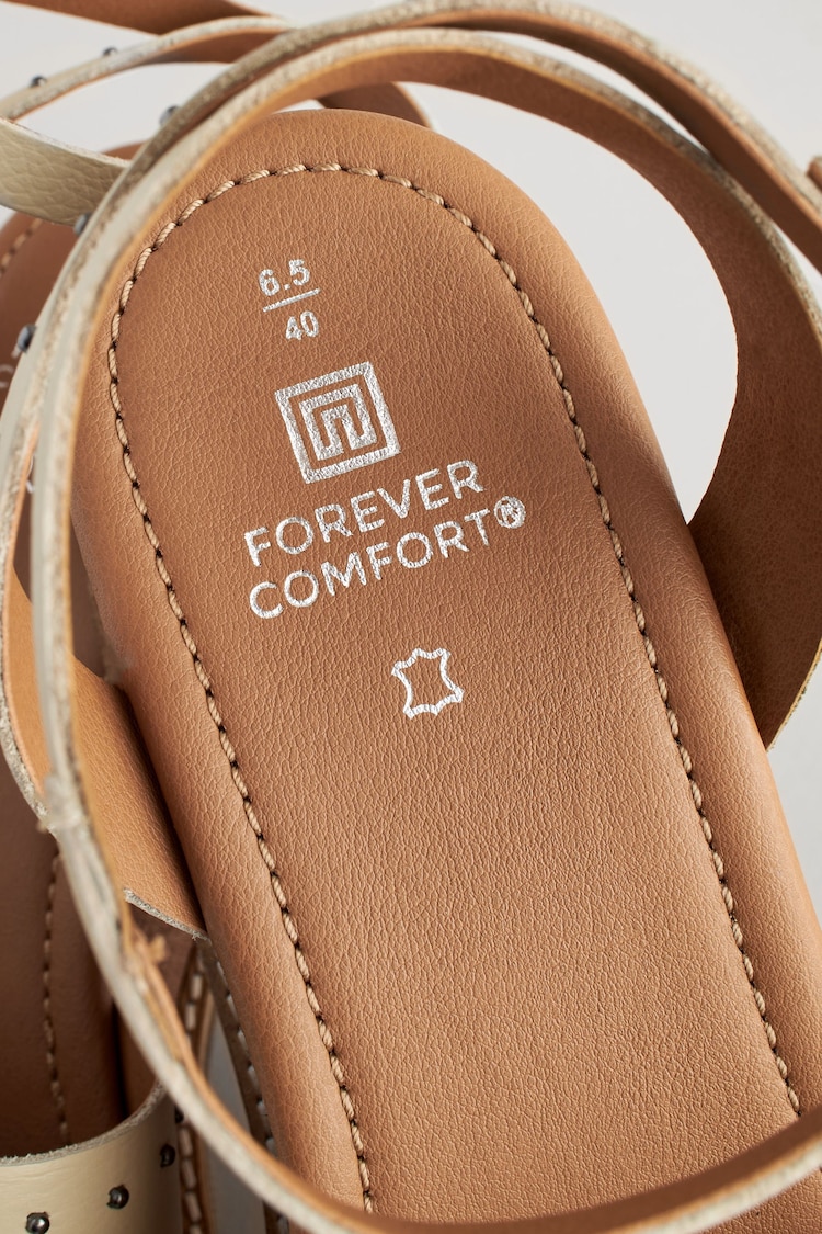 Bone Forever Comfort Leather Studded Wedges - Image 7 of 8