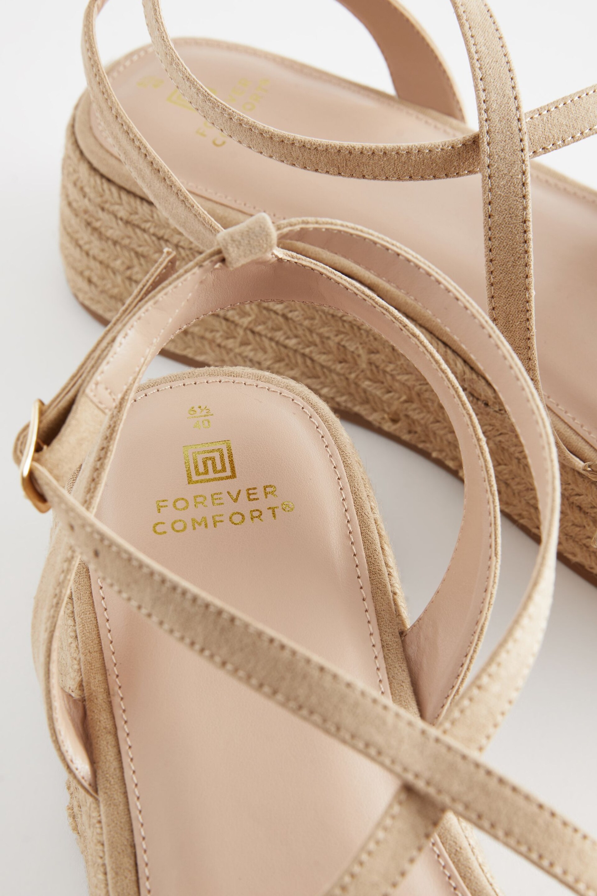 Neutral Forever Comfort® Espadrille Flatform Sandals - Image 5 of 6