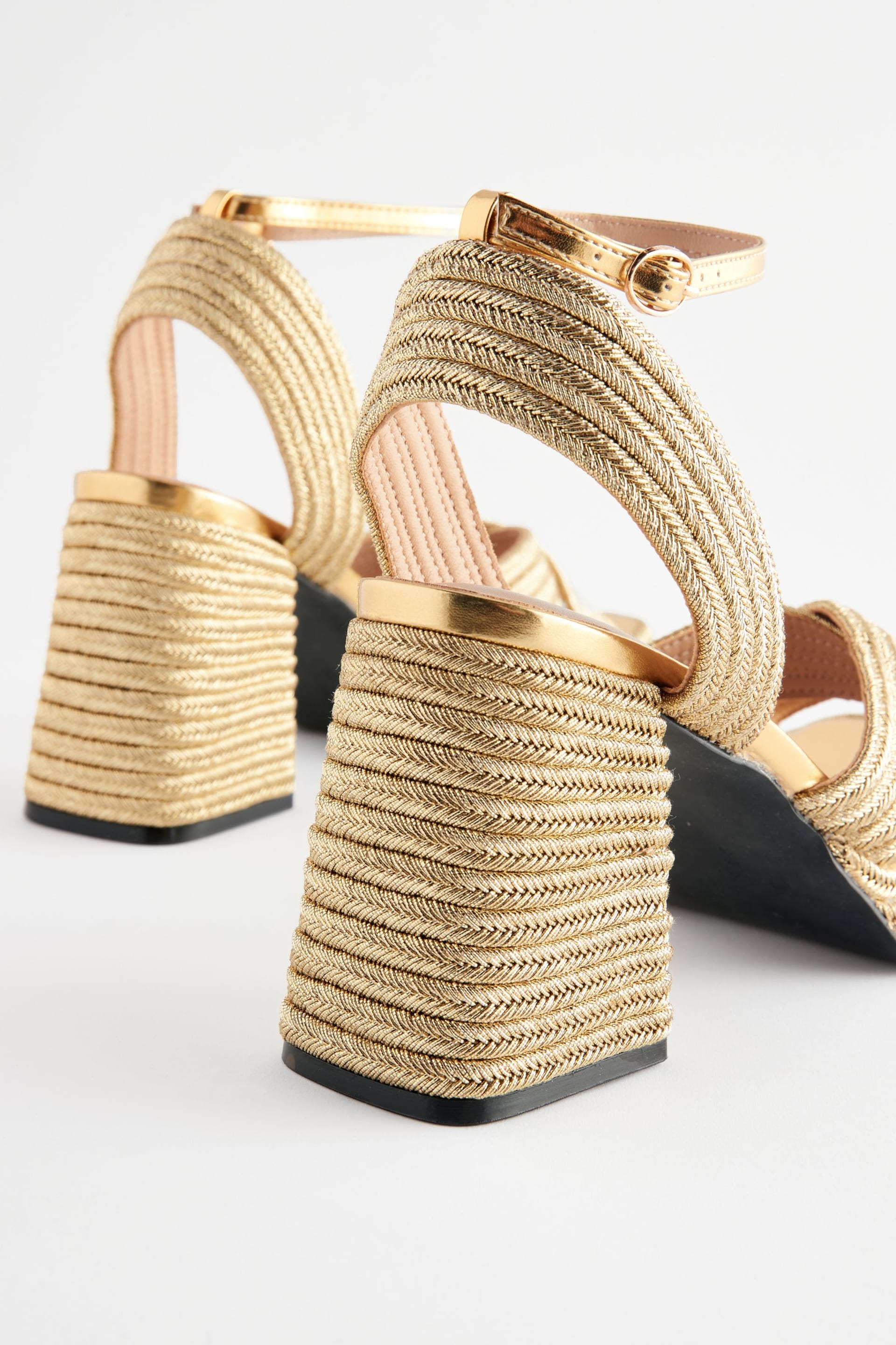 Gold Forever Comfort® Flare Platform Sandals - Image 7 of 7