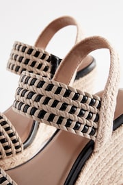 Monochrome Forever Comfort® Square Toe Weave Wedges - Image 6 of 8