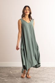 Lakeland Clothing Hollie V-Neck Sleeveless Maxi Dress - Image 1 of 3