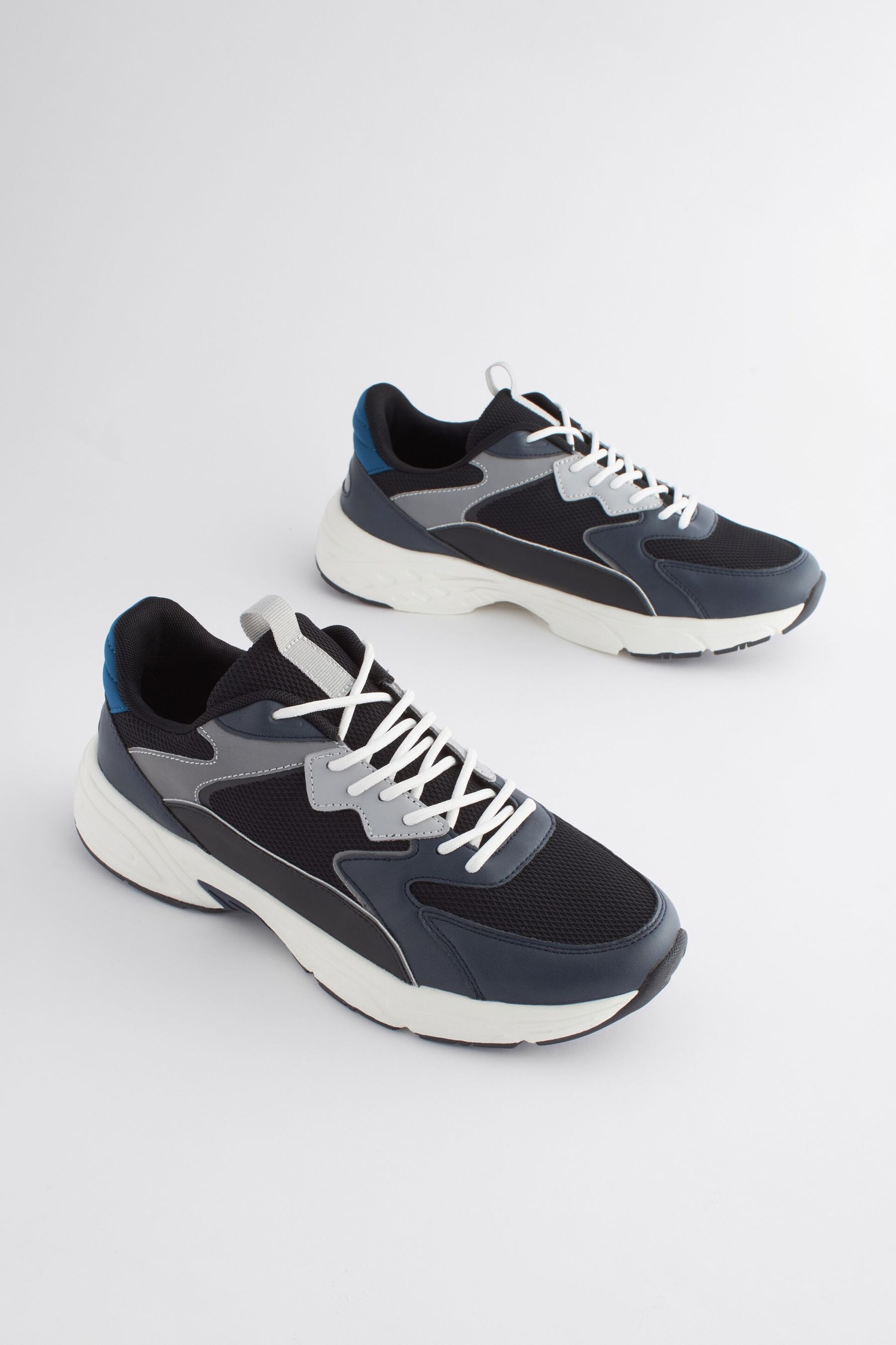 Navy Blue EDIT Dad Trainers - Image 1 of 6