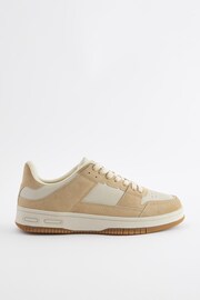 Natural EDIT Court Trainers - Image 3 of 6