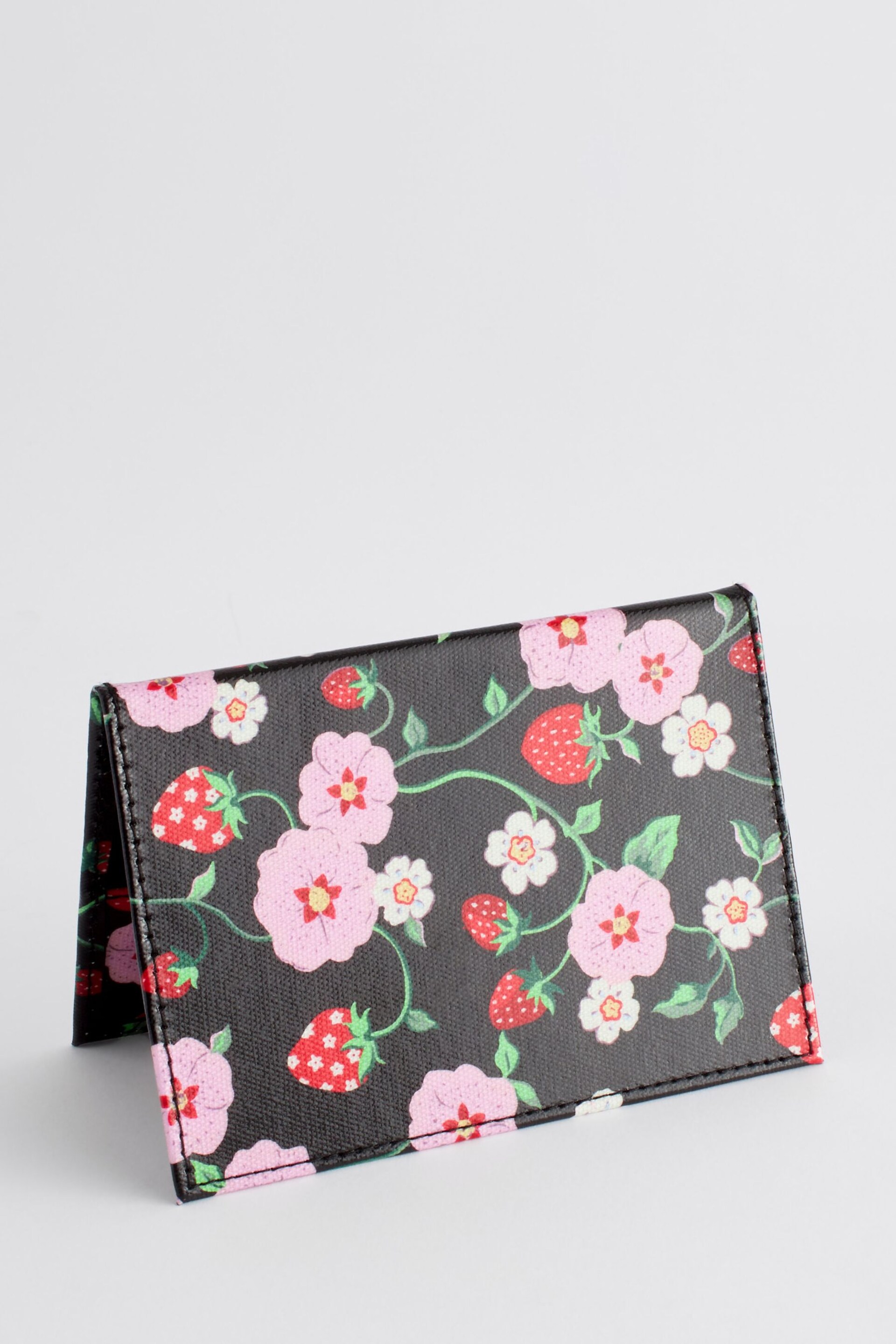 Cath Kidston Black Floral Print Passport Cover - Image 3 of 4