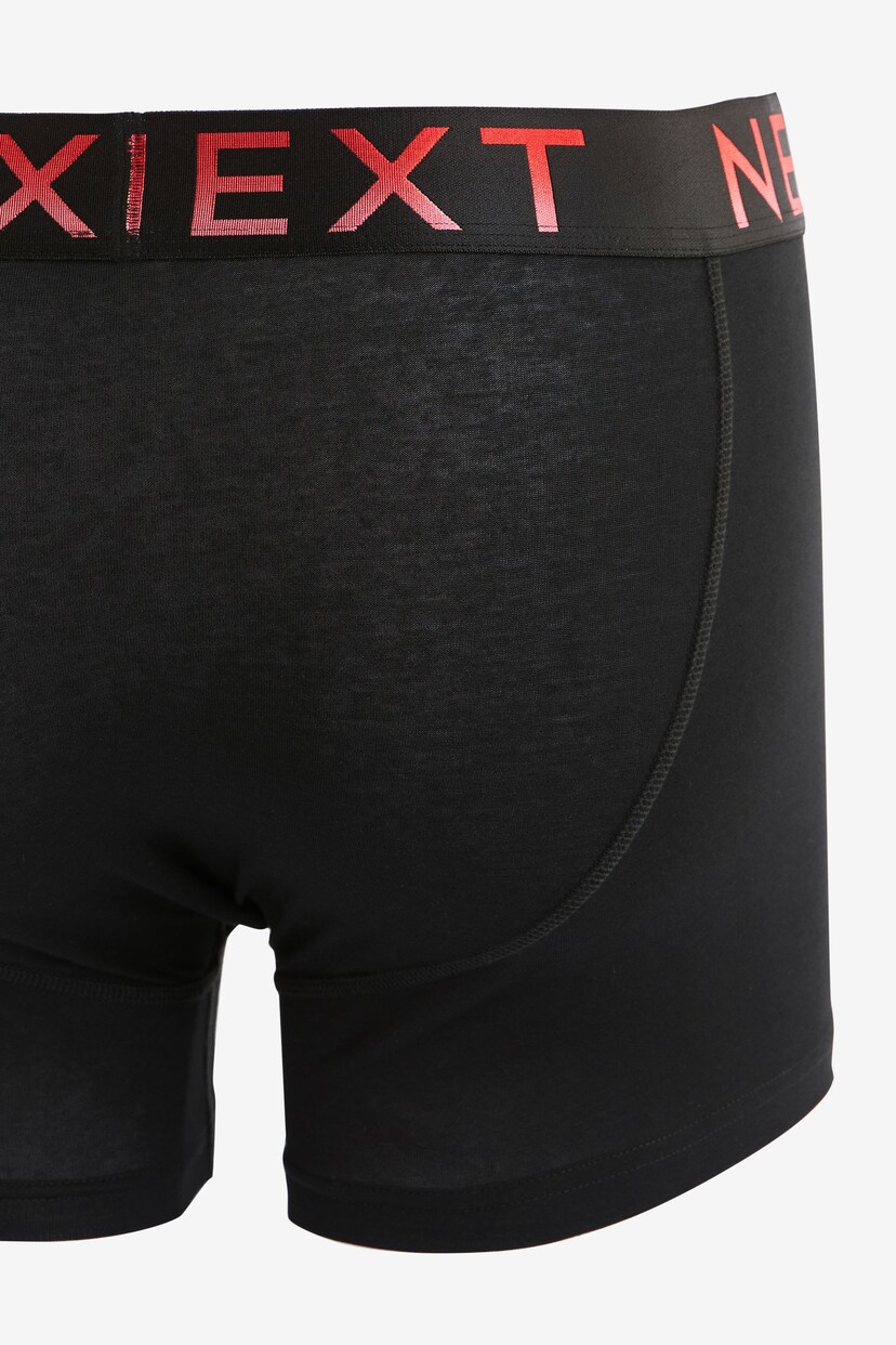 Black Bright Ombre Text Waistbands 10 pack A-Front Boxers - Image 11 of 12