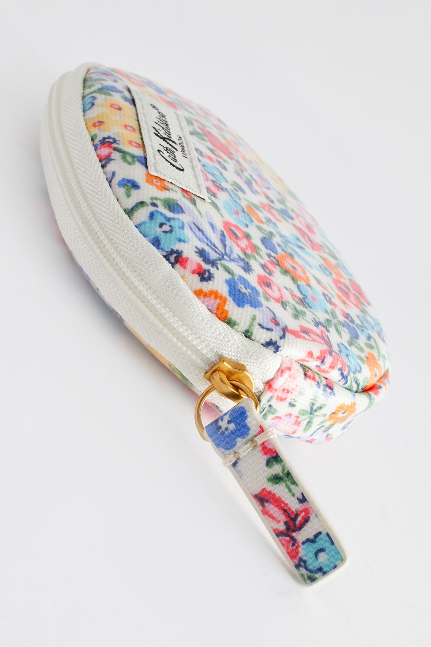 Cath Kidston Blue Yellow Ditsy Floral Round Pocket Purse