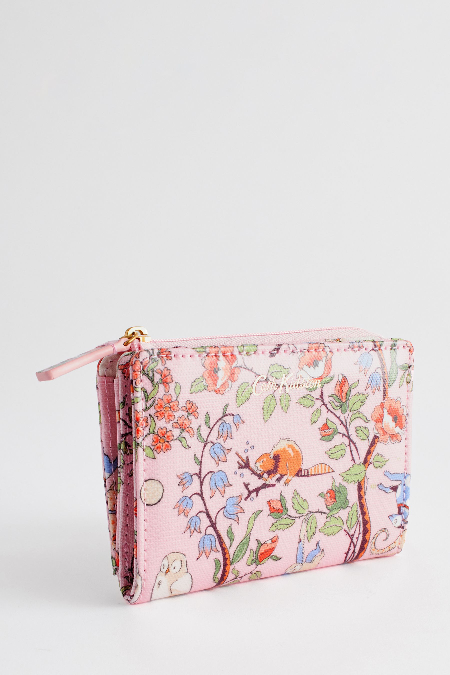 Cath Kidston Pink Floral Slim Pocket Purse