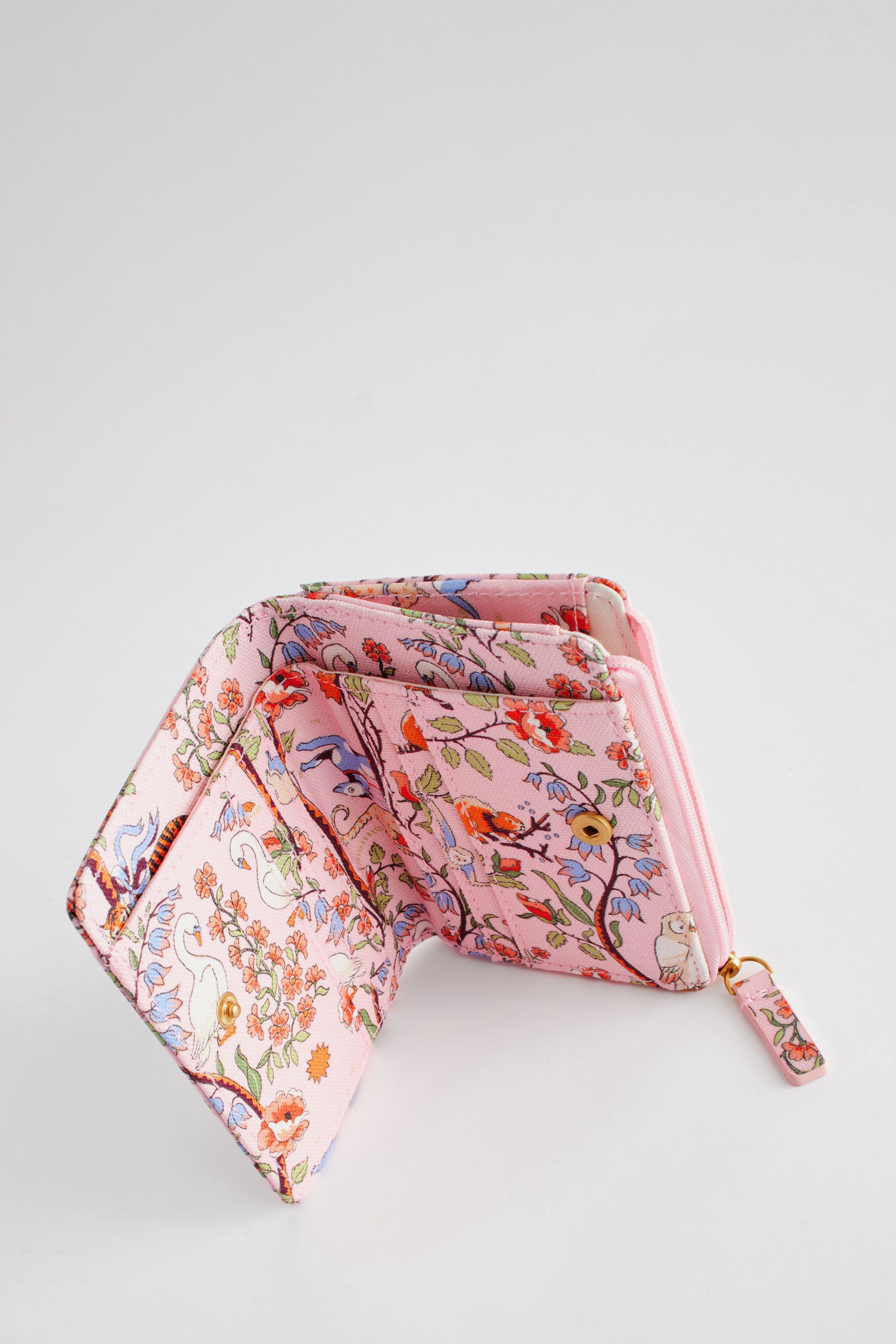 Cath Kidston Pink Floral Slim Pocket Purse