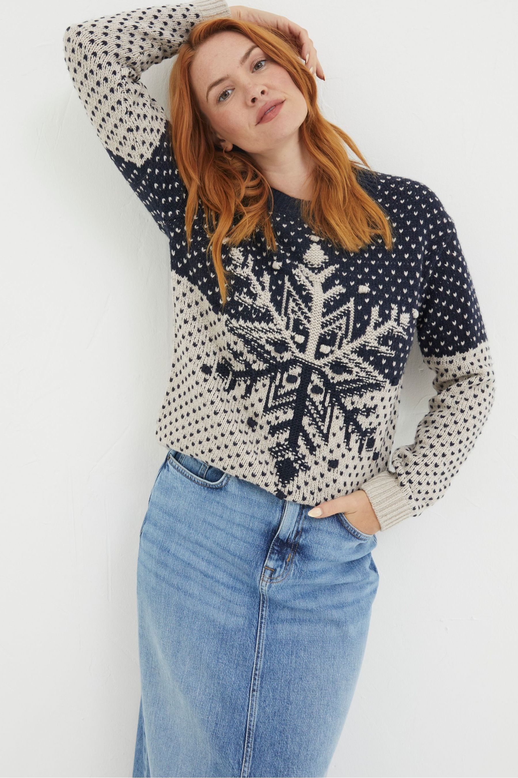 Next snowflake jumper hotsell