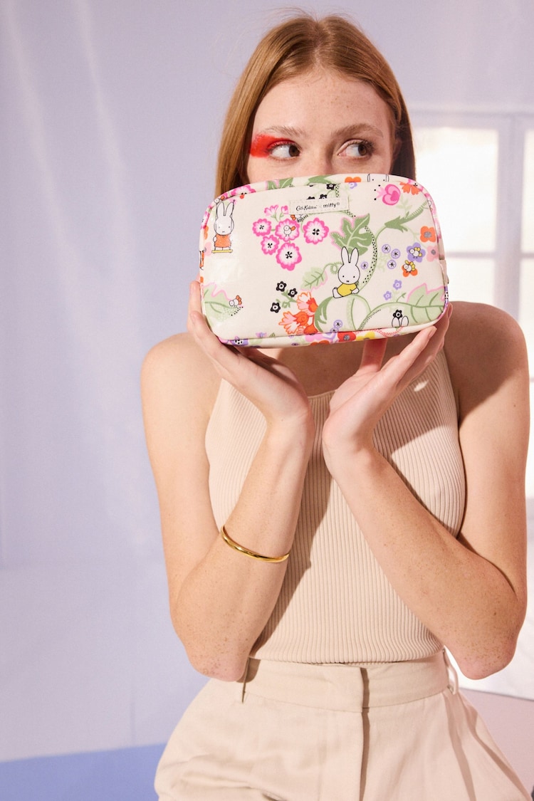 Cath Kidston Miffy Botanical Print Cosmetic Bag - Image 1 of 7