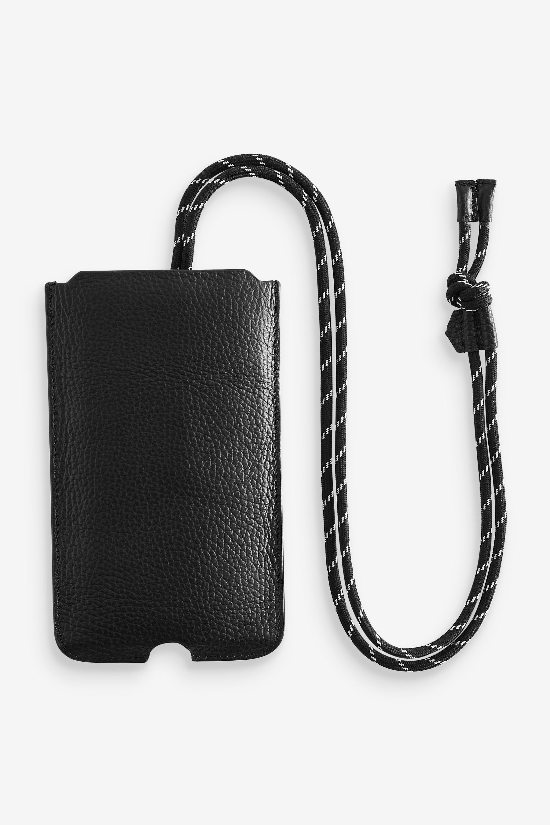 Black leather phone bag outlet