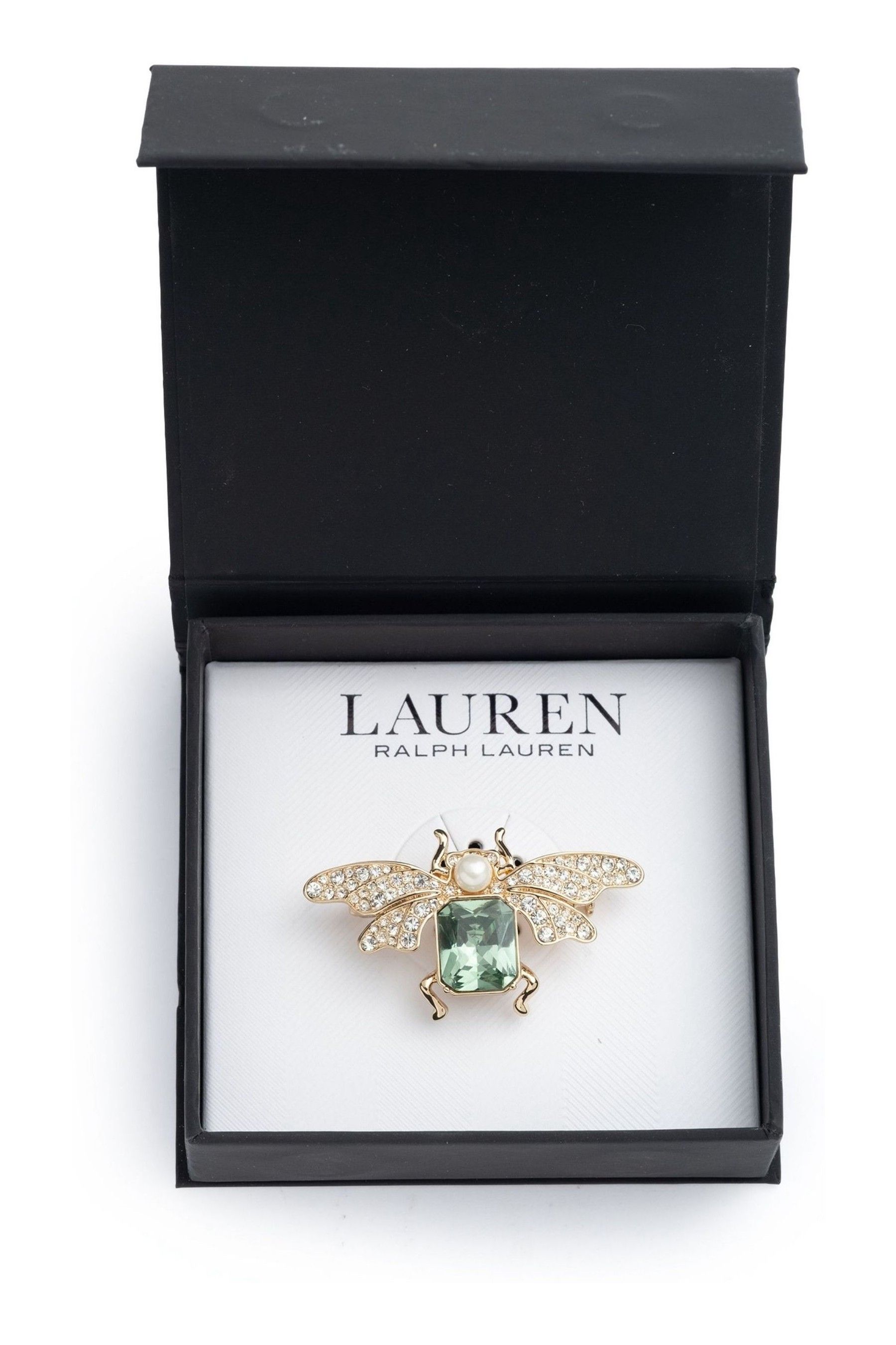Buy Lauren Ralph Lauren Gold Erinite Bug Box Pin from Next Luxembourg