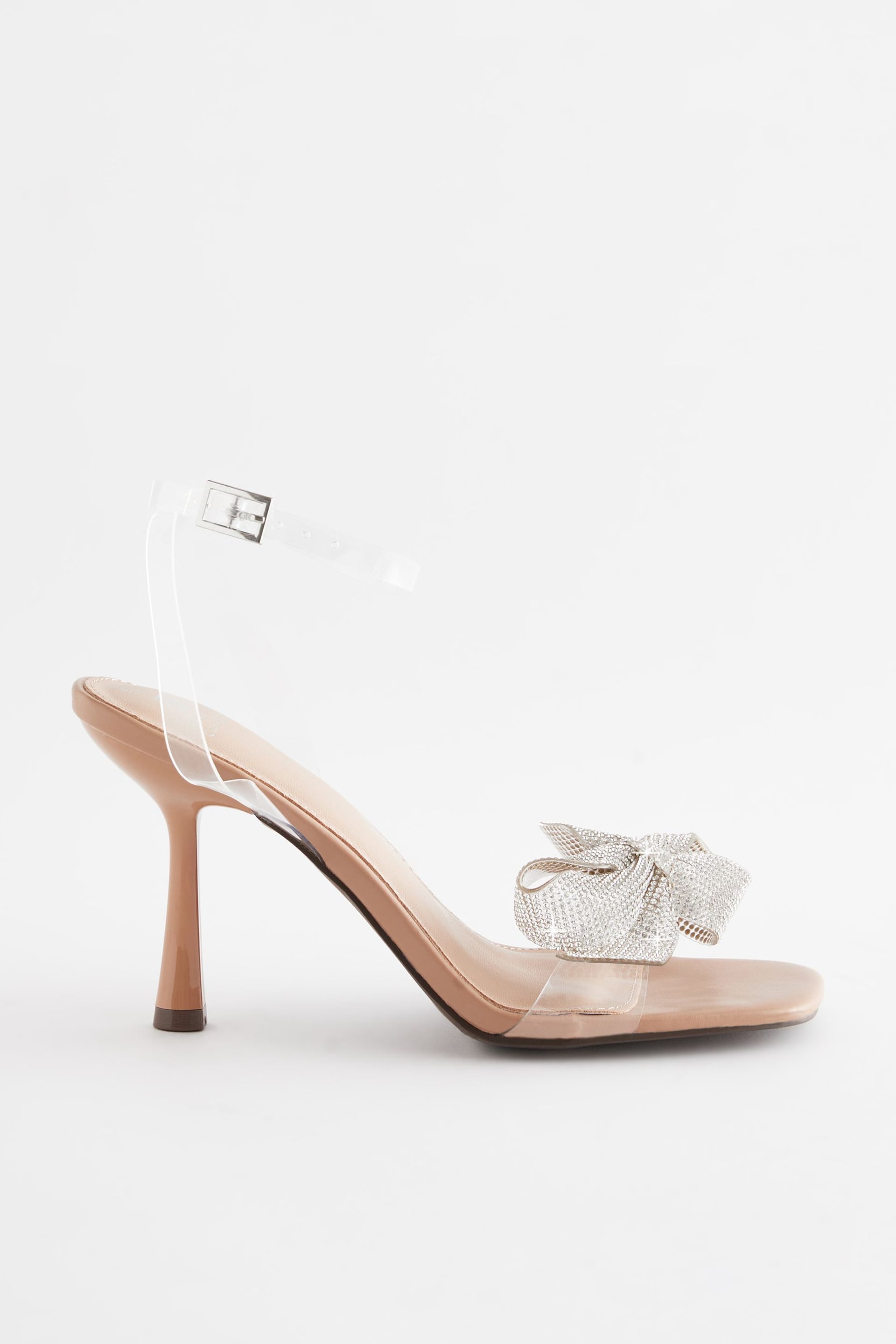 Clear Forever Comfort Vinyl Jewel Bow Sandals - Image 3 of 6