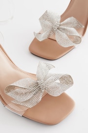 Clear Forever Comfort Vinyl Jewel Bow Sandals - Image 4 of 6