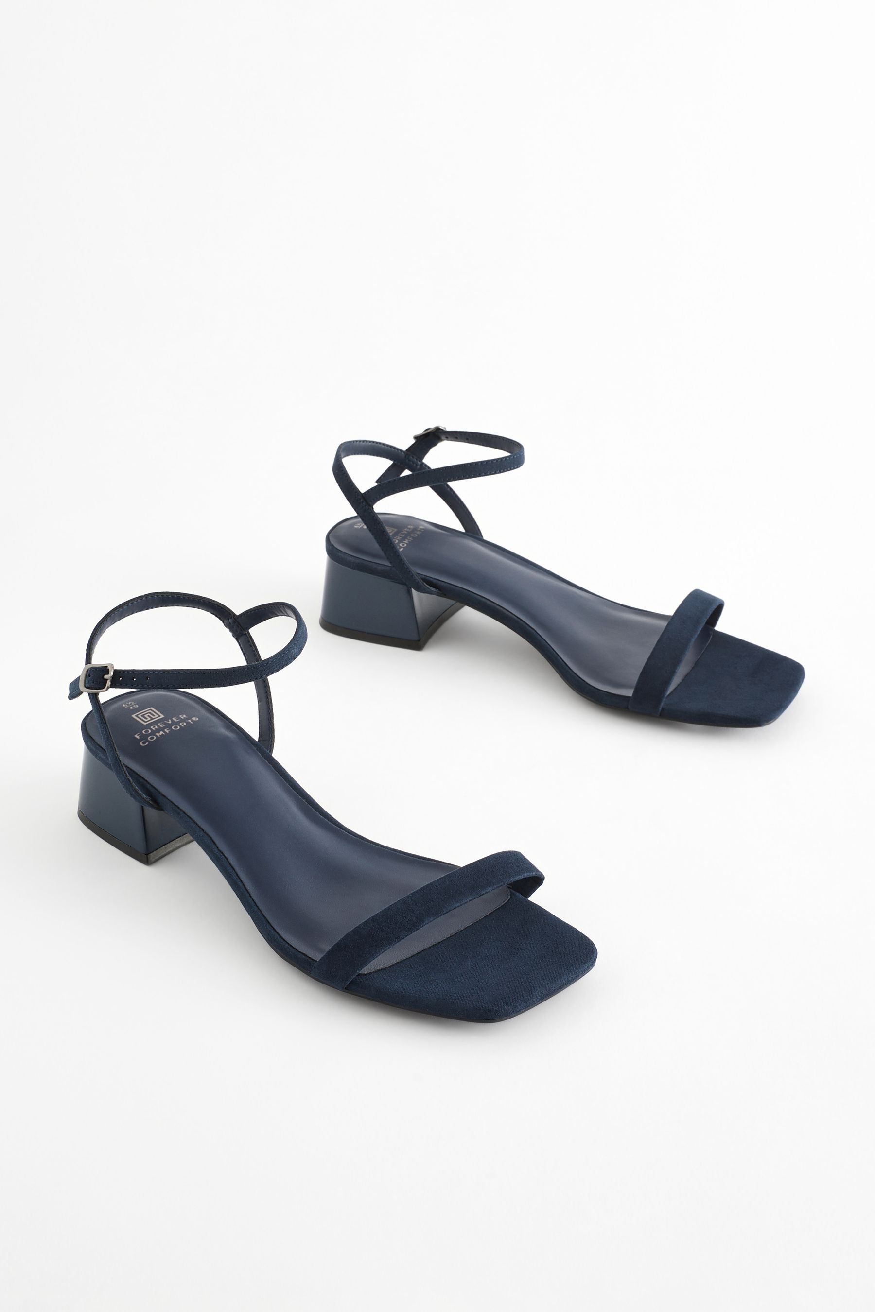 Buy Navy Forever Comfort Low Heel Sandals from the Next UK online shop
